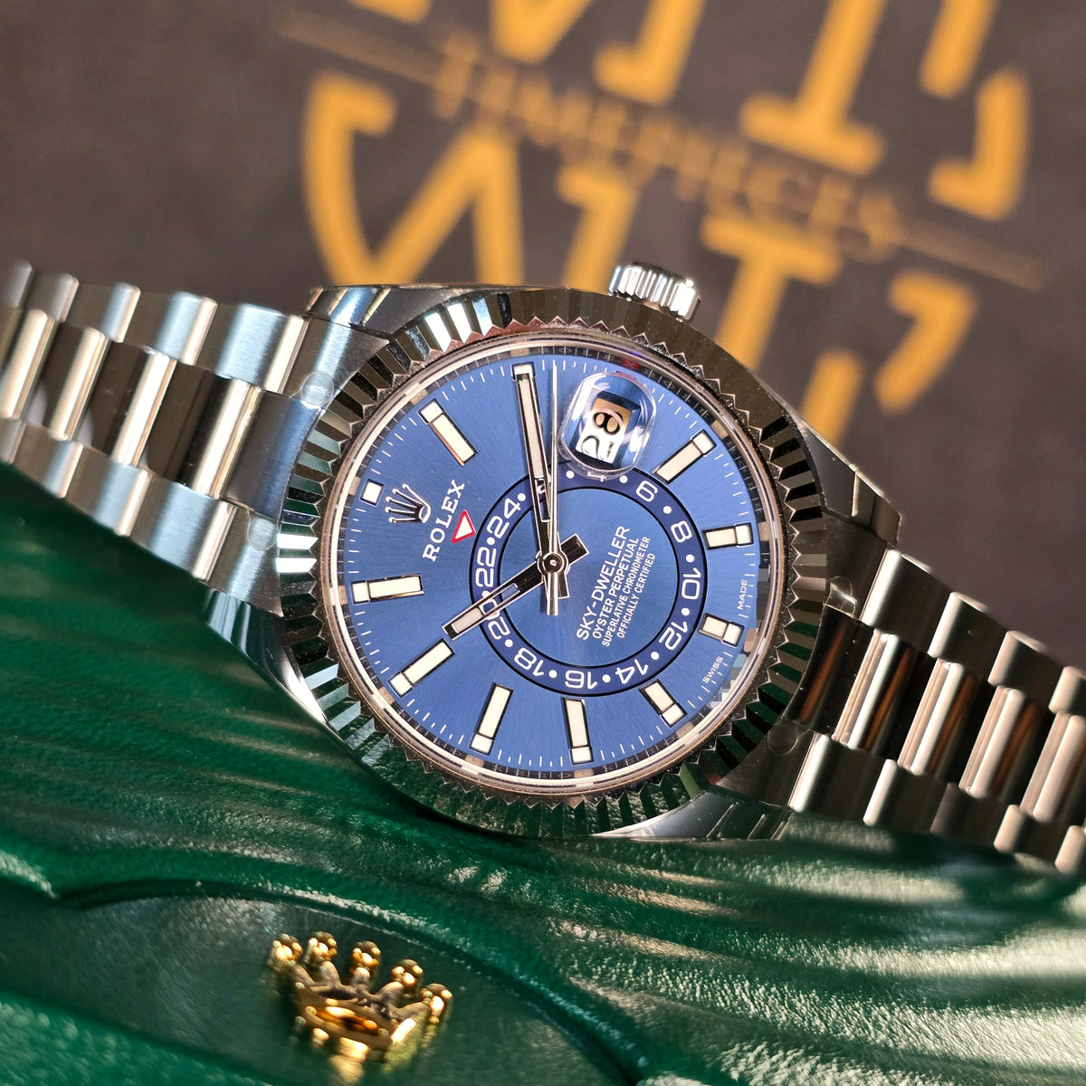 Rolex Sky-Dweller Blue Dial 326934 front view