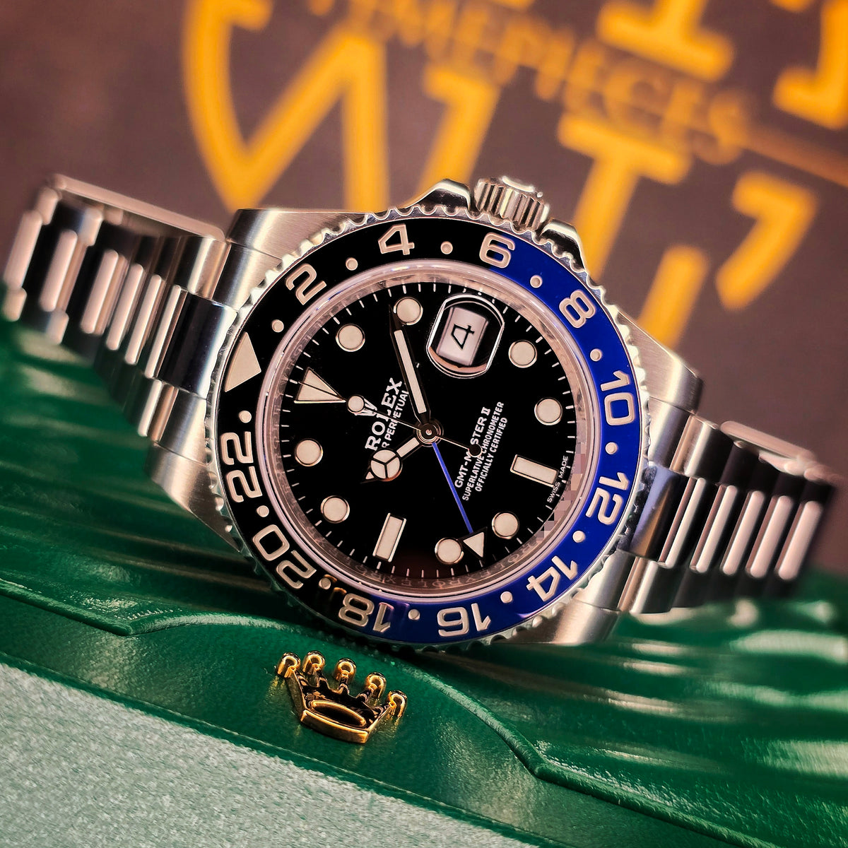 Rolex GMT-Master II 116710BLNR Batman front