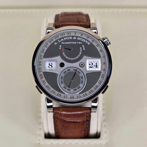 A. Lange & Sohne Zeitwerk Date 148.038 front