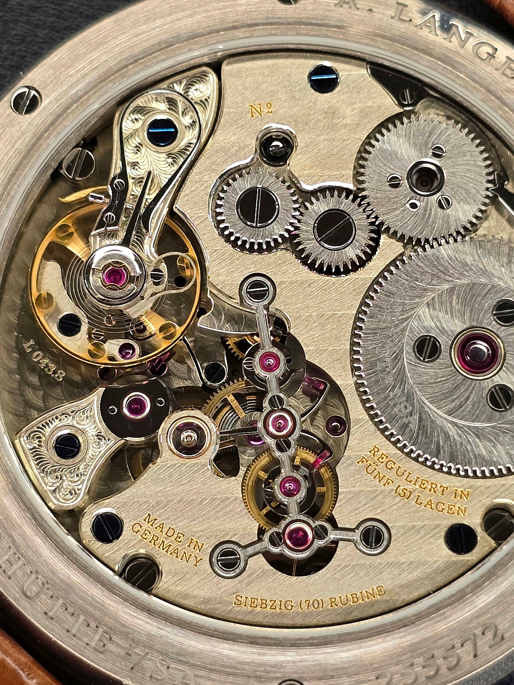 A. Lange & Sohne Zeitwerk Date 148.038 movement