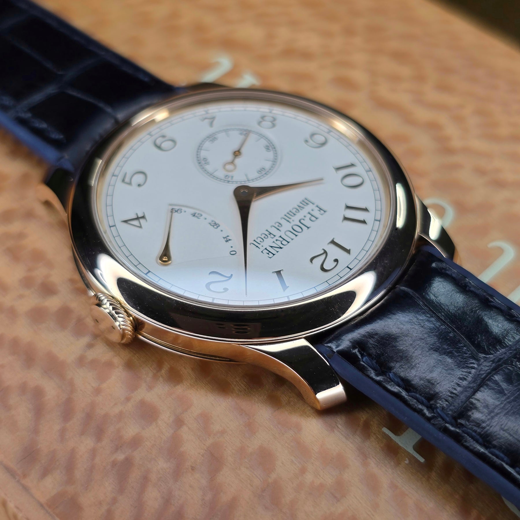 F.P Journe Chronometre Souverain CS, case, strap