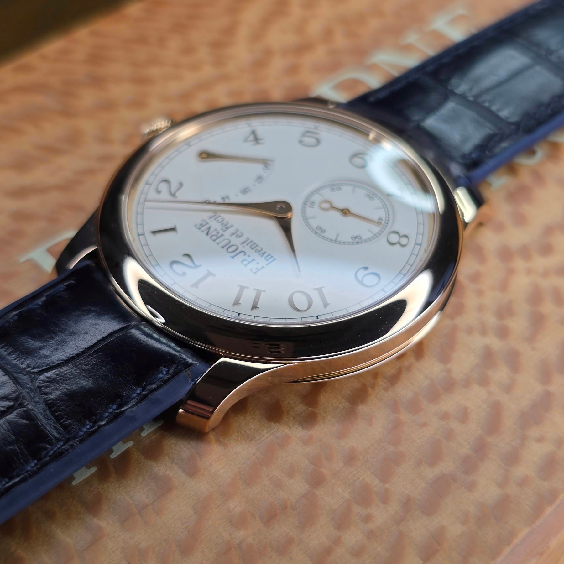 F.P Journe Chronometre Souverain CS, case, strap
