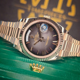 Rolex Day-Date Slate Ombre Rose Gold 228235 dial
