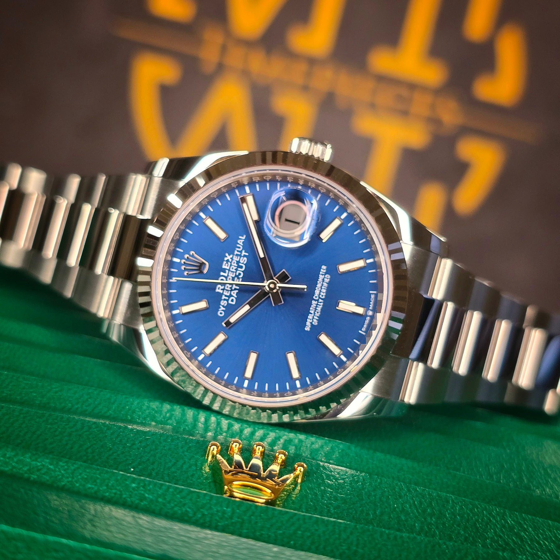 Rolex Datejust 126234 Blue Index dial