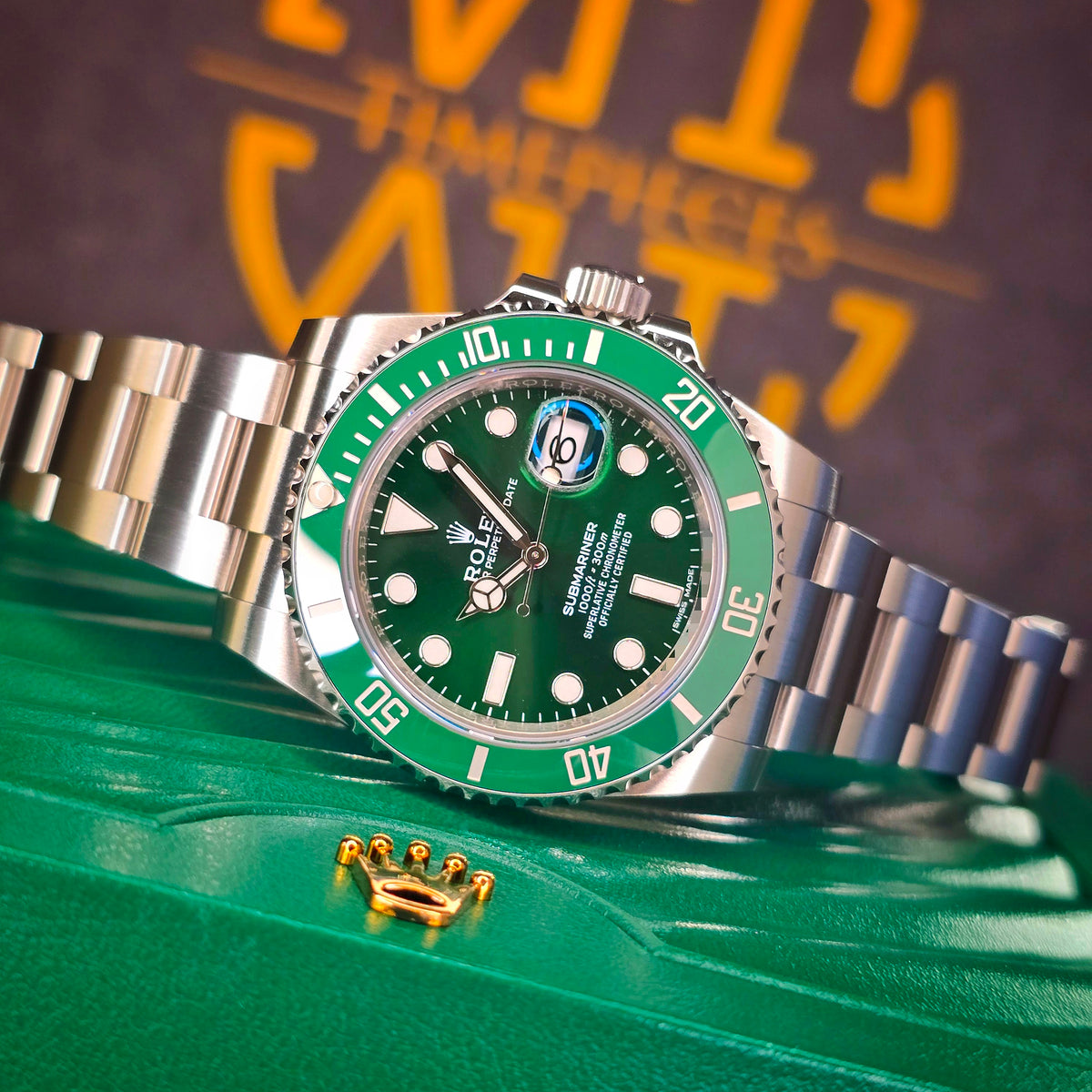Rolex Submariner Hulk 116610LV dial
