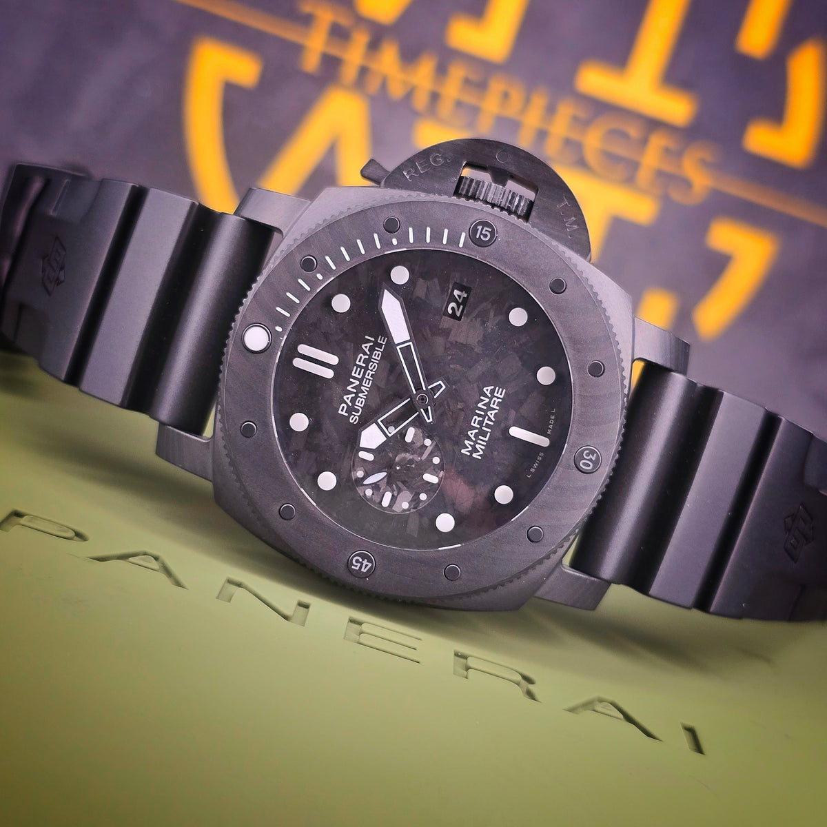 Officine Panerai Submersible Marina Militare Carbotech PAM00979 47mm