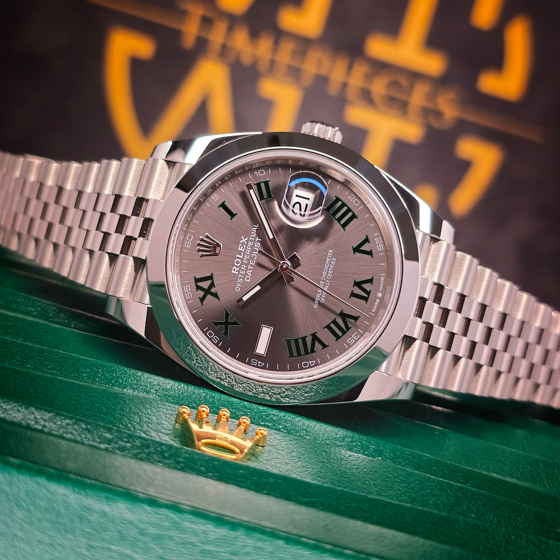 Rolex Datejust 41 126300 Wimbledon dial