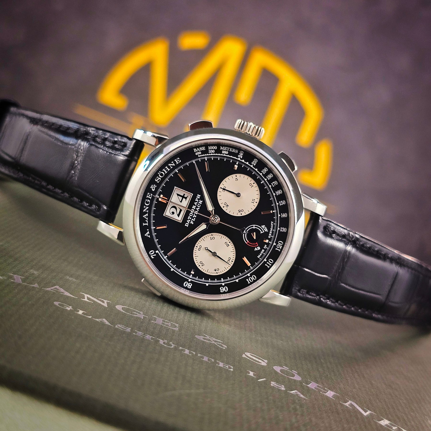 A. Lange & Sohne Datograph Up Down 405.035 front