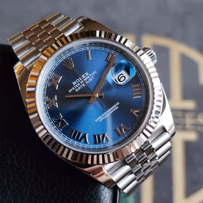 Rolex Datejust Azzurro-Blue Roman 41mm