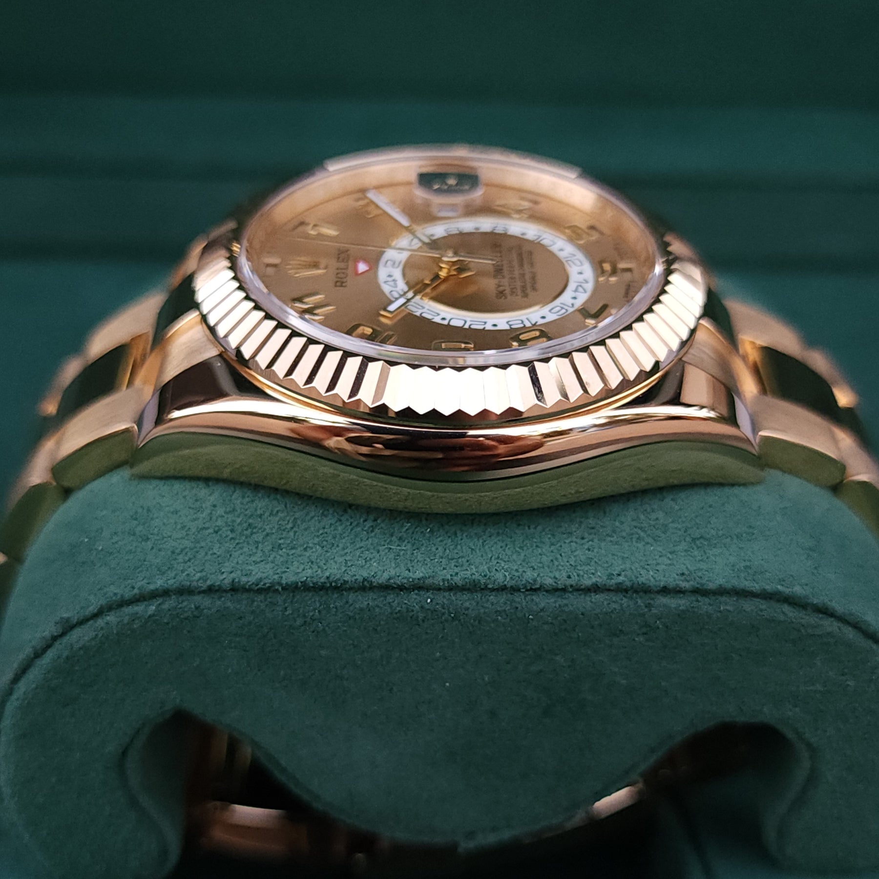 Rolex Sky-Dweller Yellow Gold Champagne Dial 42mm