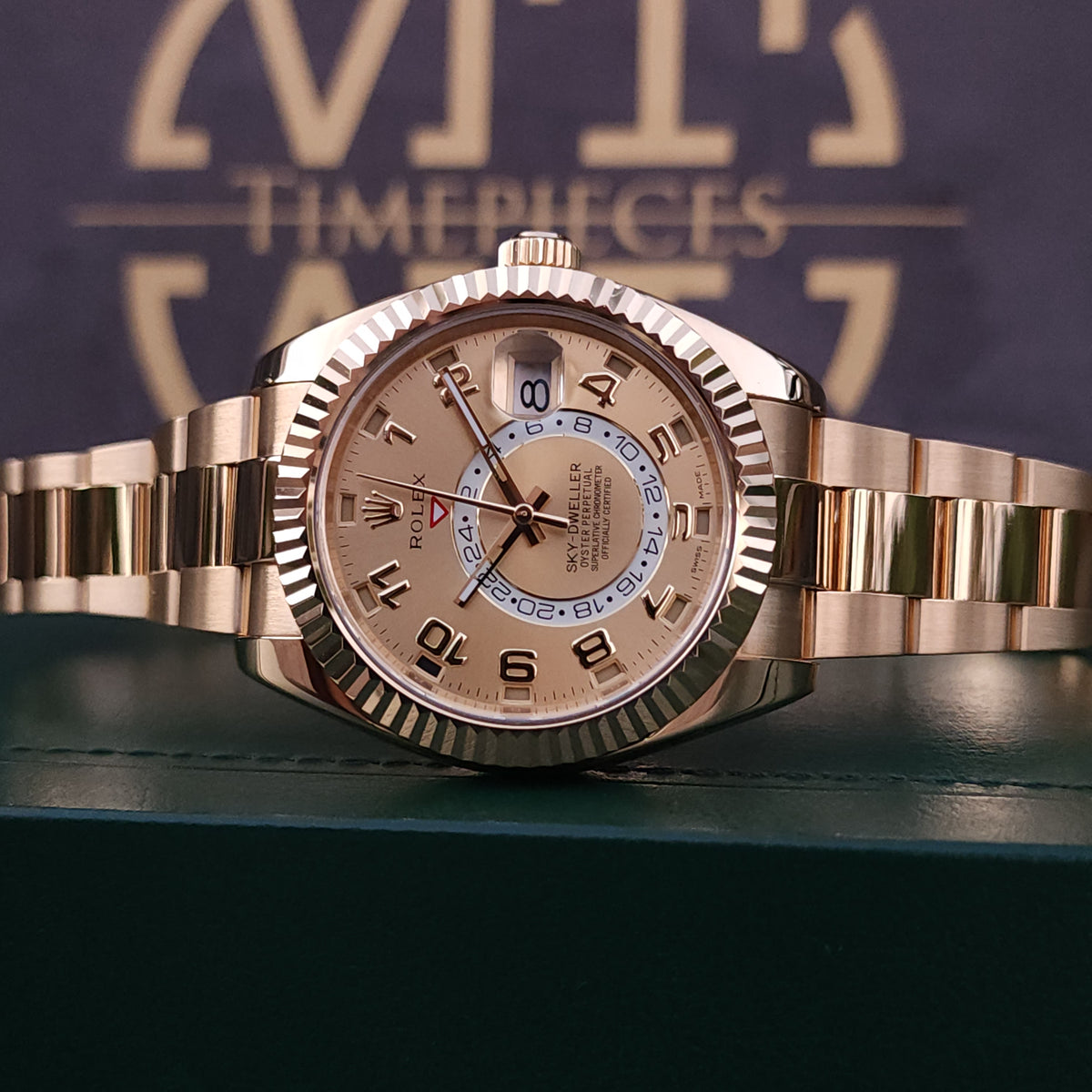 Rolex Sky-Dweller Yellow Gold 326938 front view