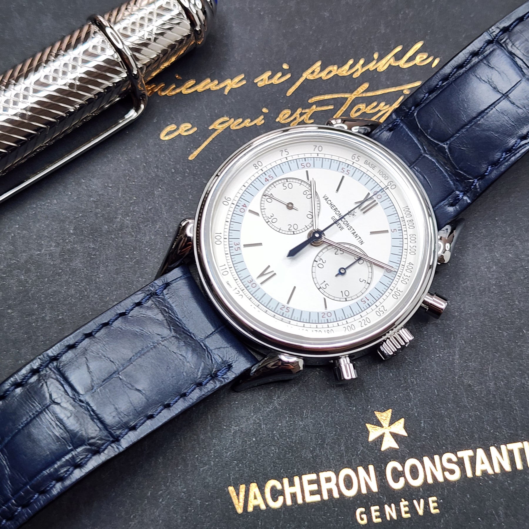 Vacheron Constantin Historiques Cornes De Vache 1955 front view