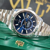 Rolex Sky-Dweller Blue Dial 326934 42mm front view