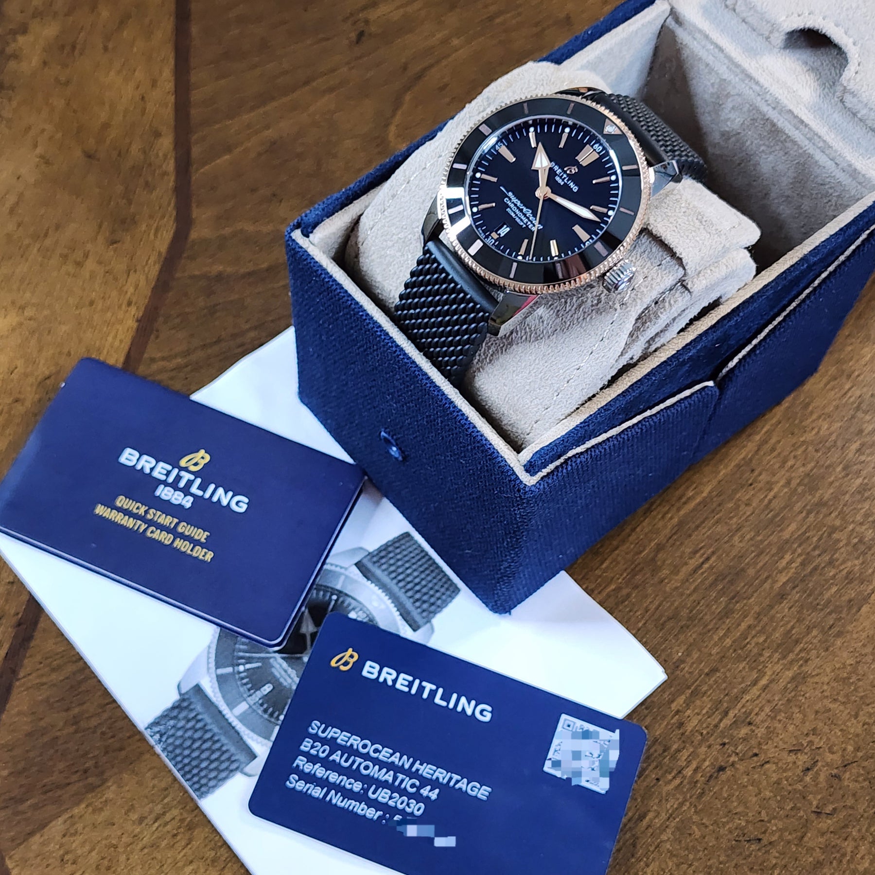 Breitling Superocean Heritage II B20 full set view