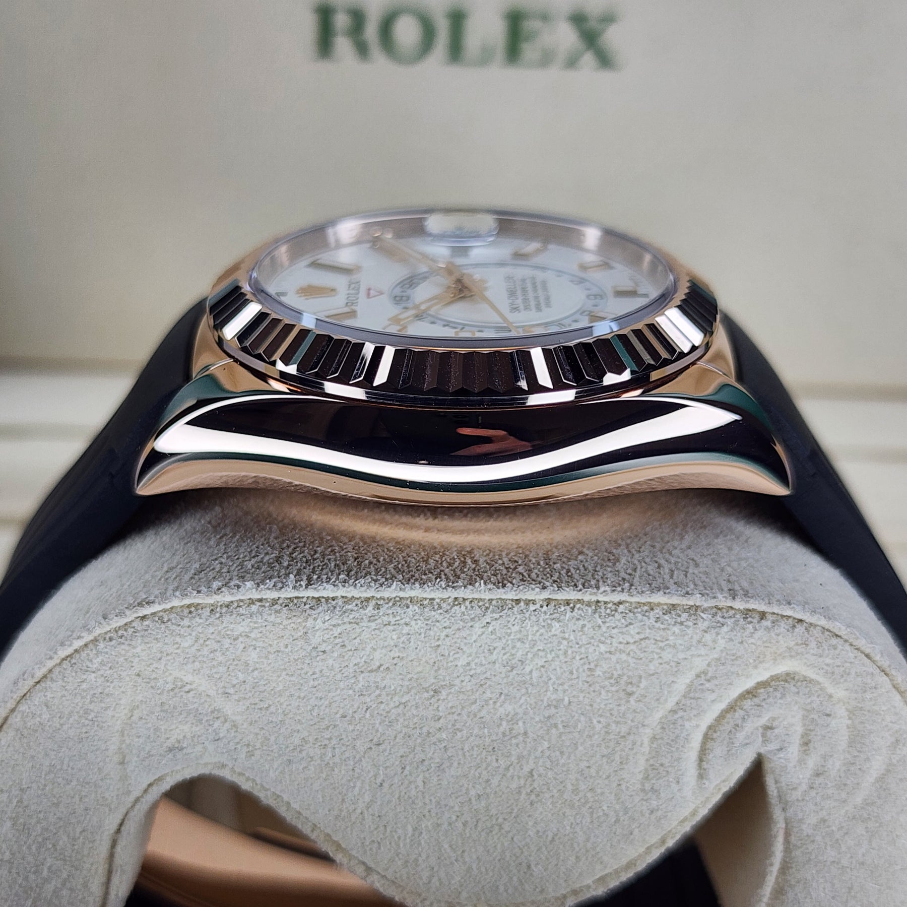 Rolex Sky-Dweller Rose Gold Ivory Dial 42mm