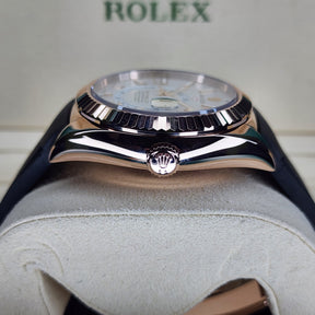 Rolex Sky-Dweller Rose Gold Ivory Dial 42mm