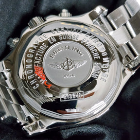 Breitling Superocean Chronograph II 44mm caseback view 