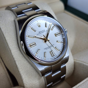 Rolex Oyster Perpetual 120300 left side view