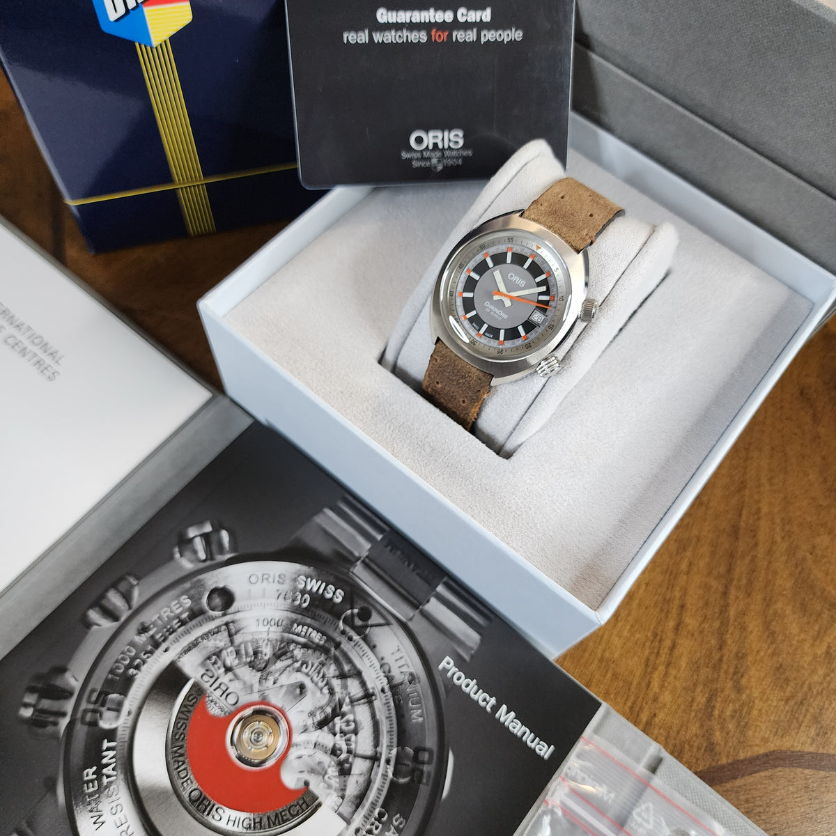 Oris Chronoris Date  full set view 