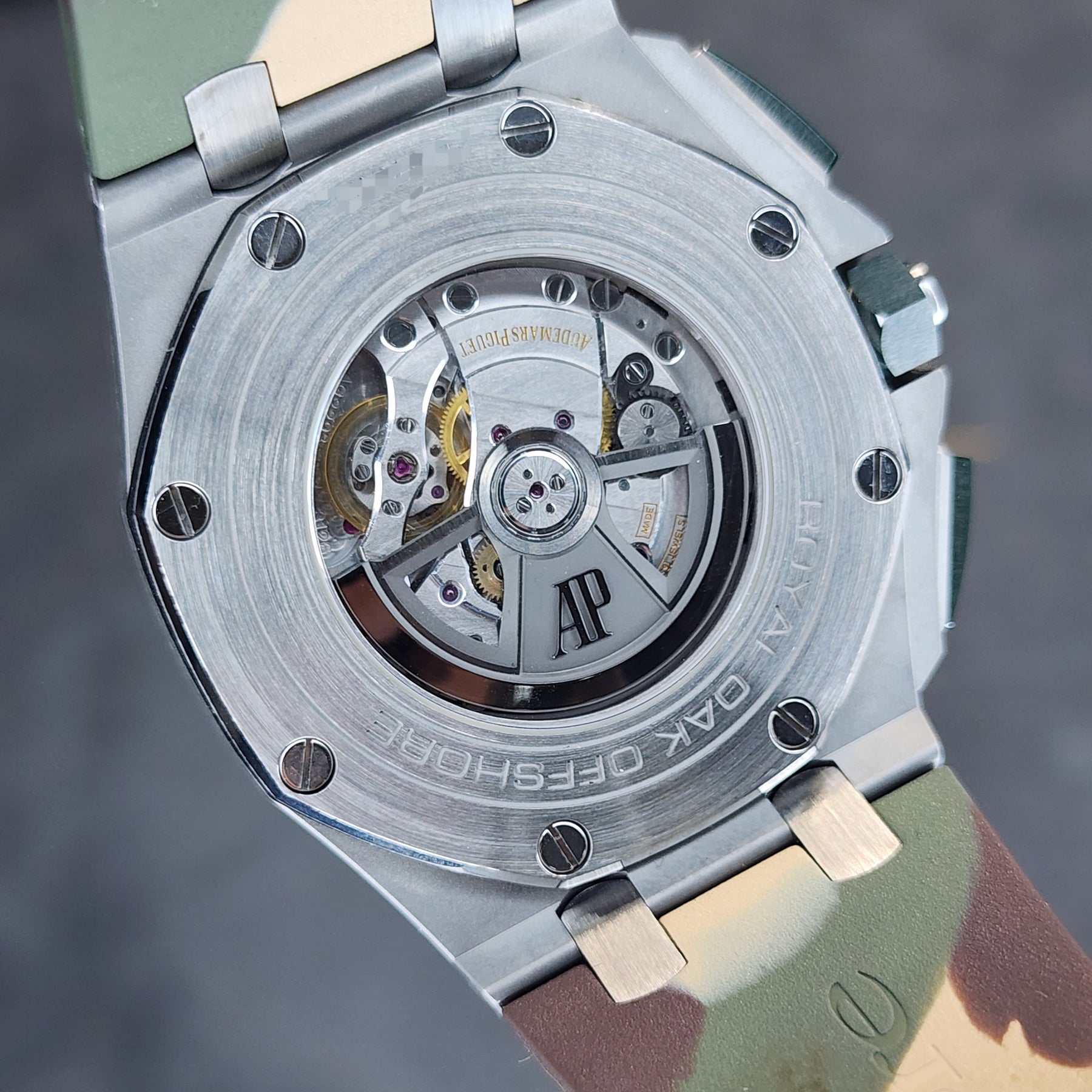 Audemars Piguet Royal Oak Offshore Camo 44mm caseback view