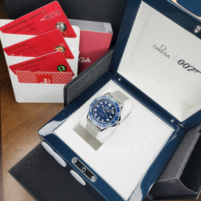 Omega Seamaster 300 James Bond 60th Anniversary full set view