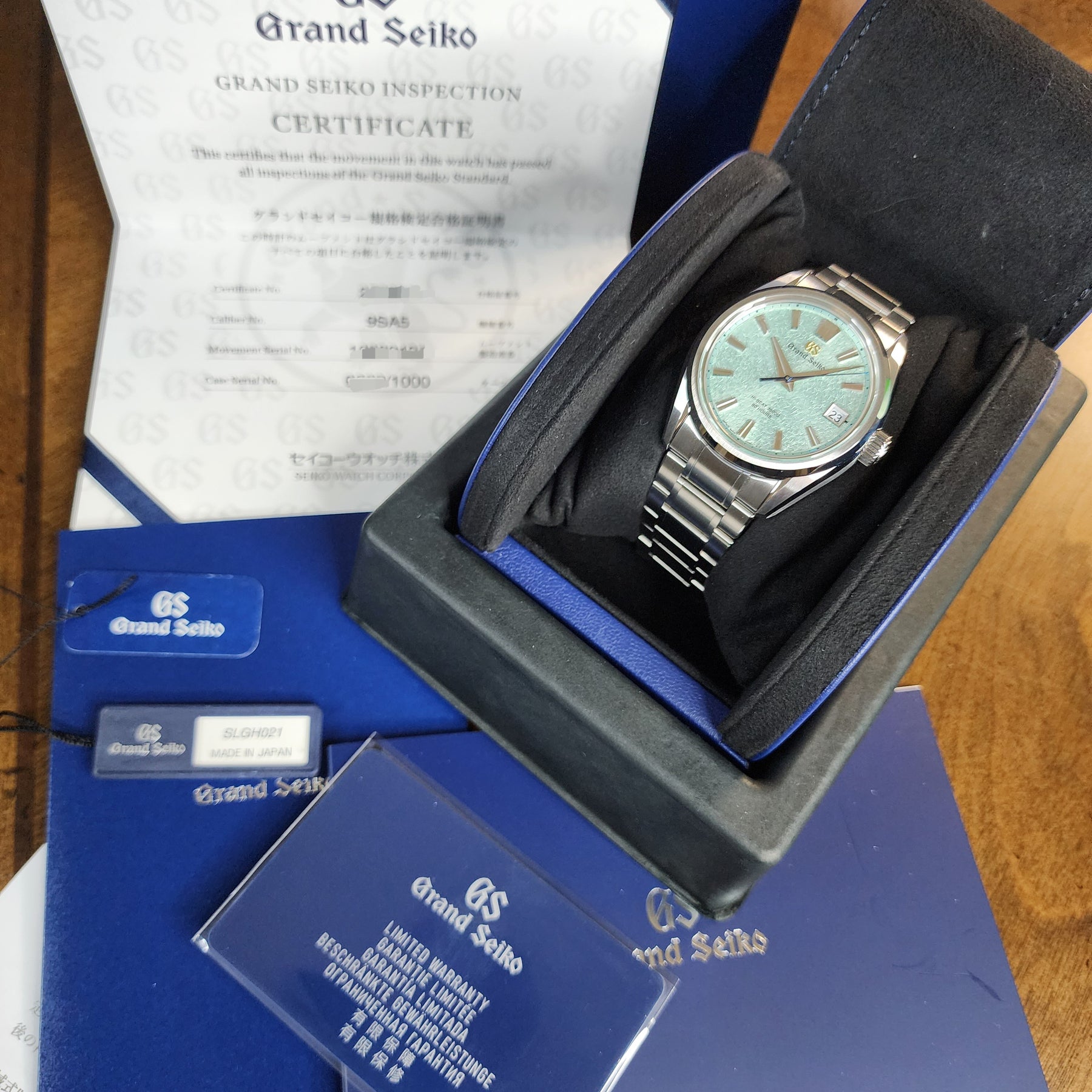 Grand Seiko SLGH021  Genbi Valley Limited Edition full set