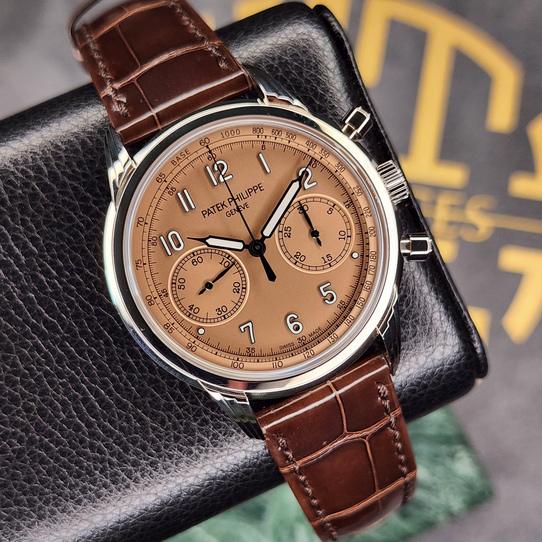 Patek Philippe Complications 5172G salmon dial front view