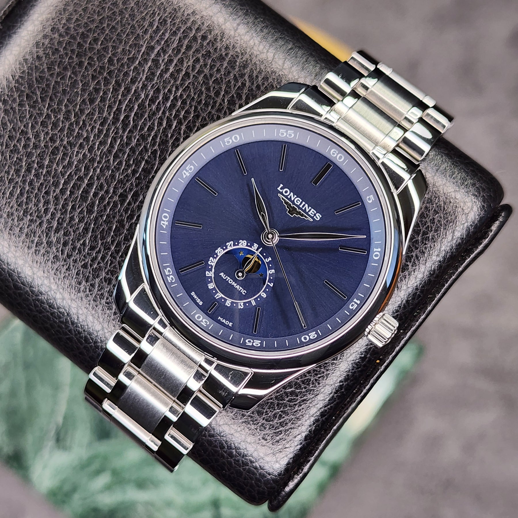 Longines Tradition Master Collection Moonphase front view