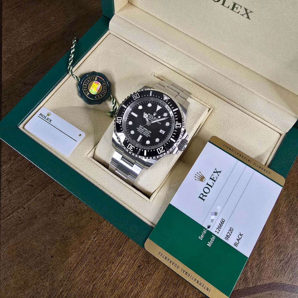 Rolex Deep Sea Sea-Dweller 126660 contents view