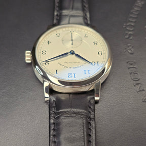 A. Lange & Sohne 1815 case, lug, strap view