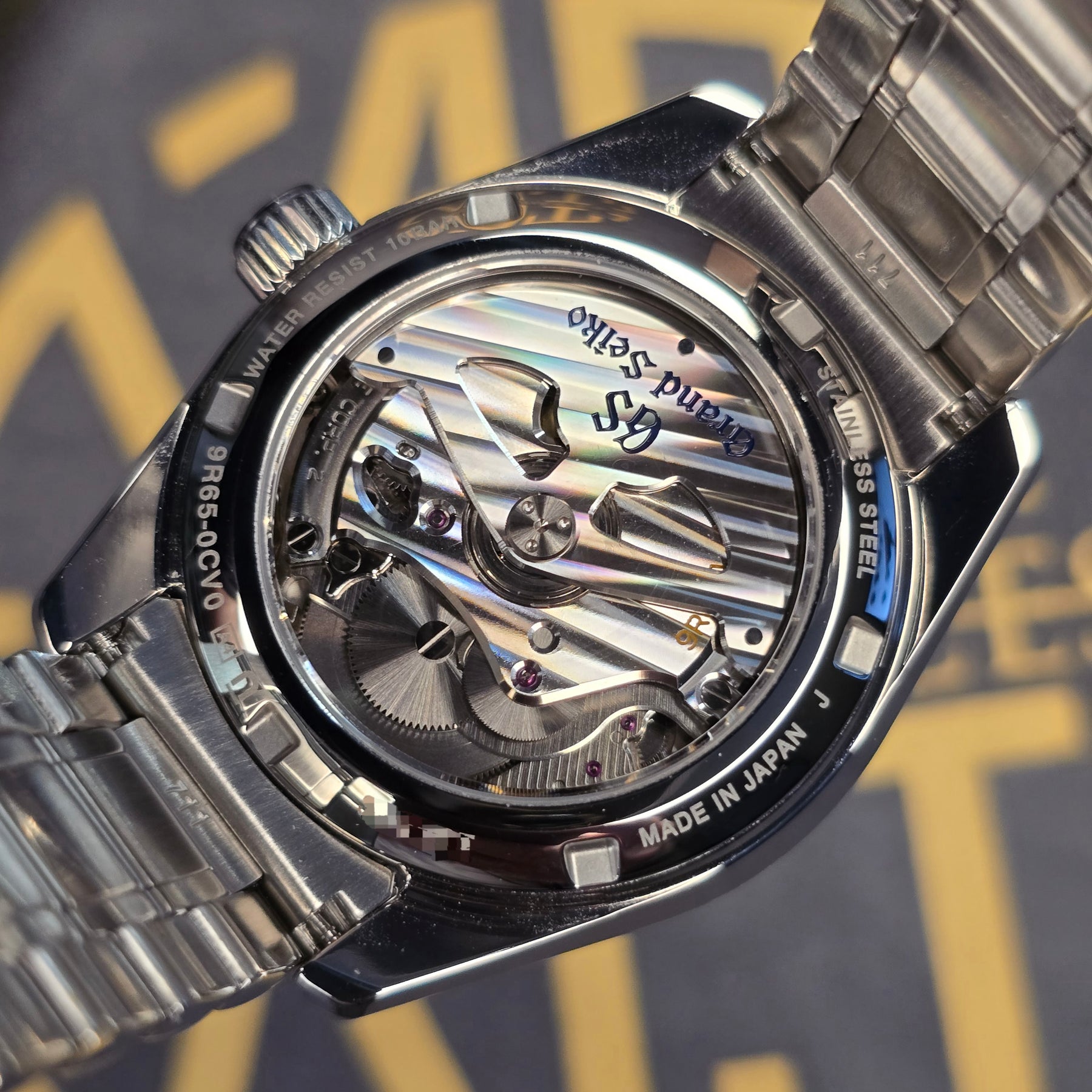 Grand Seiko Heritage SBGA375 movement view