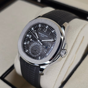 Patek Philippe Aquanaut Travel Time 5164A right side case view