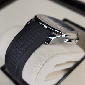 Patek Philippe Aquanaut Travel Time 5164A case strap view