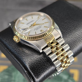 Rolex Datejust 36 Two-Tone 16233 lugs, bracelet view