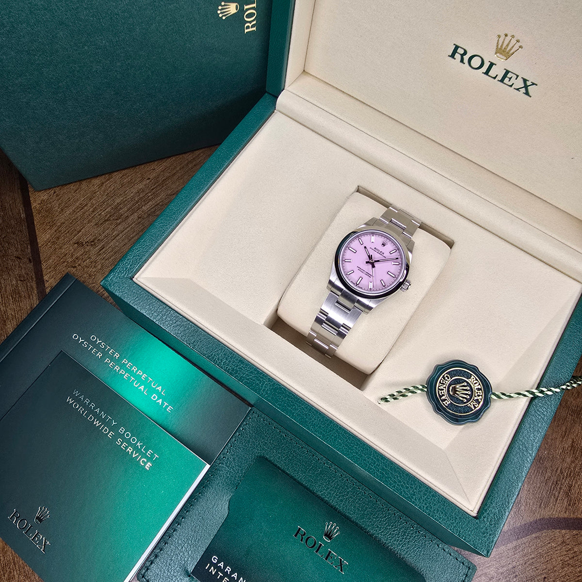 Rolex Oyster Perpetual 277200 Candy Pink full set
