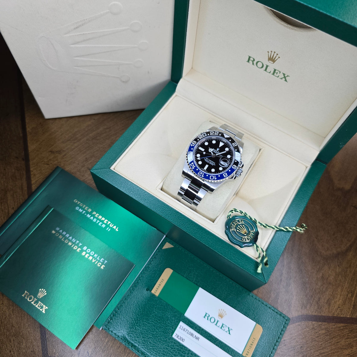 Rolex GMT-Master II 116710BLNR Batman full set