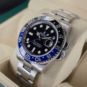 Rolex GMT-Master II 116710BLNR Batman right side case