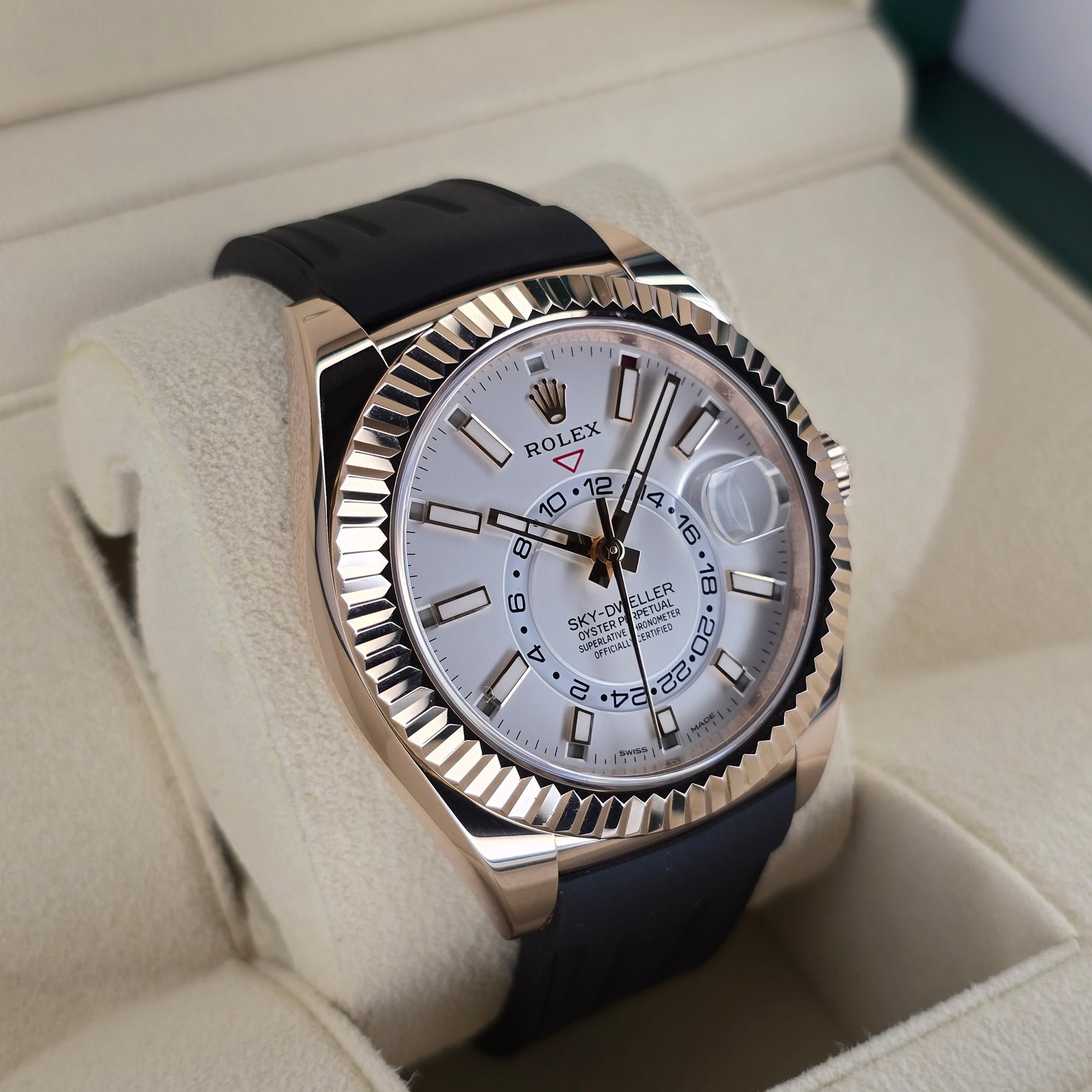 Rolex Sky-Dweller 326135 left side case view