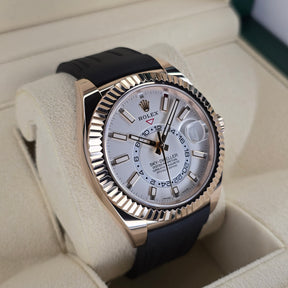 Rolex Sky-Dweller 326135 left side case view