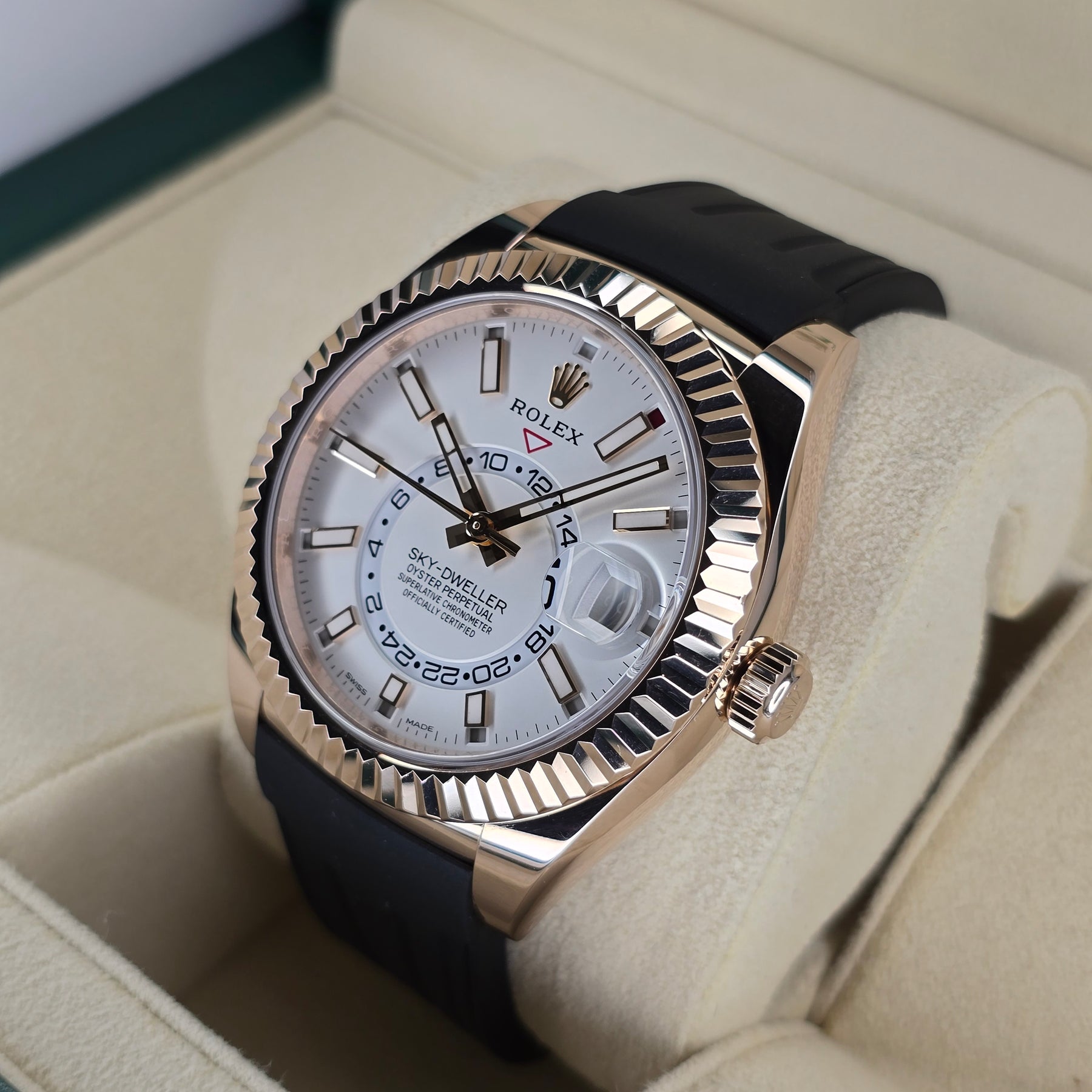 Rolex Sky-Dweller 326135 right side case view