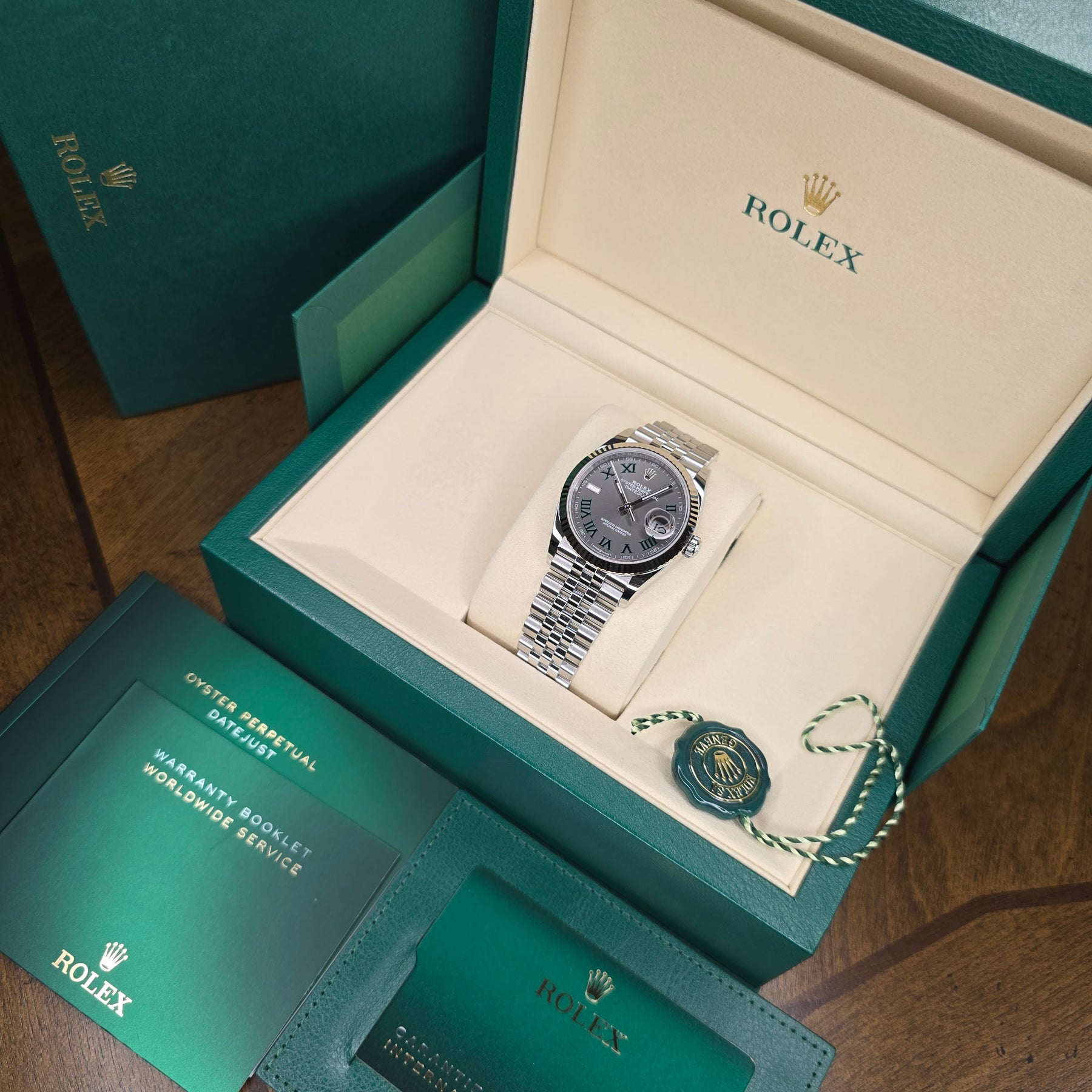 Rolex Datejust 126234 Wimbledon Jubilee full set