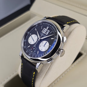 A. Lange & Sohne Datograph Up Down 405.035 right side case