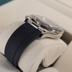 Rolex Cosmograph Daytona 126519LN Ghost White Gold lug, oysterflex strap