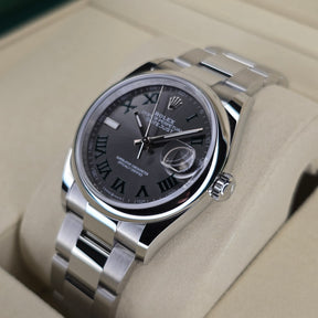 Rolex Datejust 126200 Wimbledon right side case