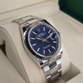 Rolex Datejust 126234 Blue Index left side case