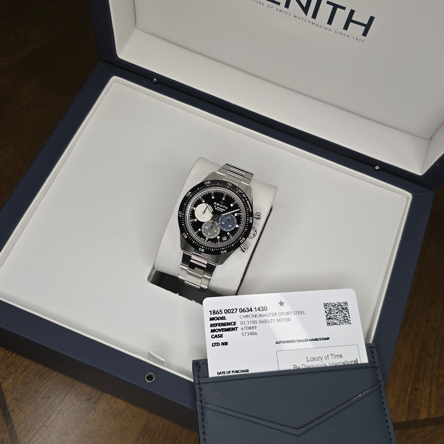 Zenith El Primero Chronomaster Sport 03.3100.3600/21.M3100 full set