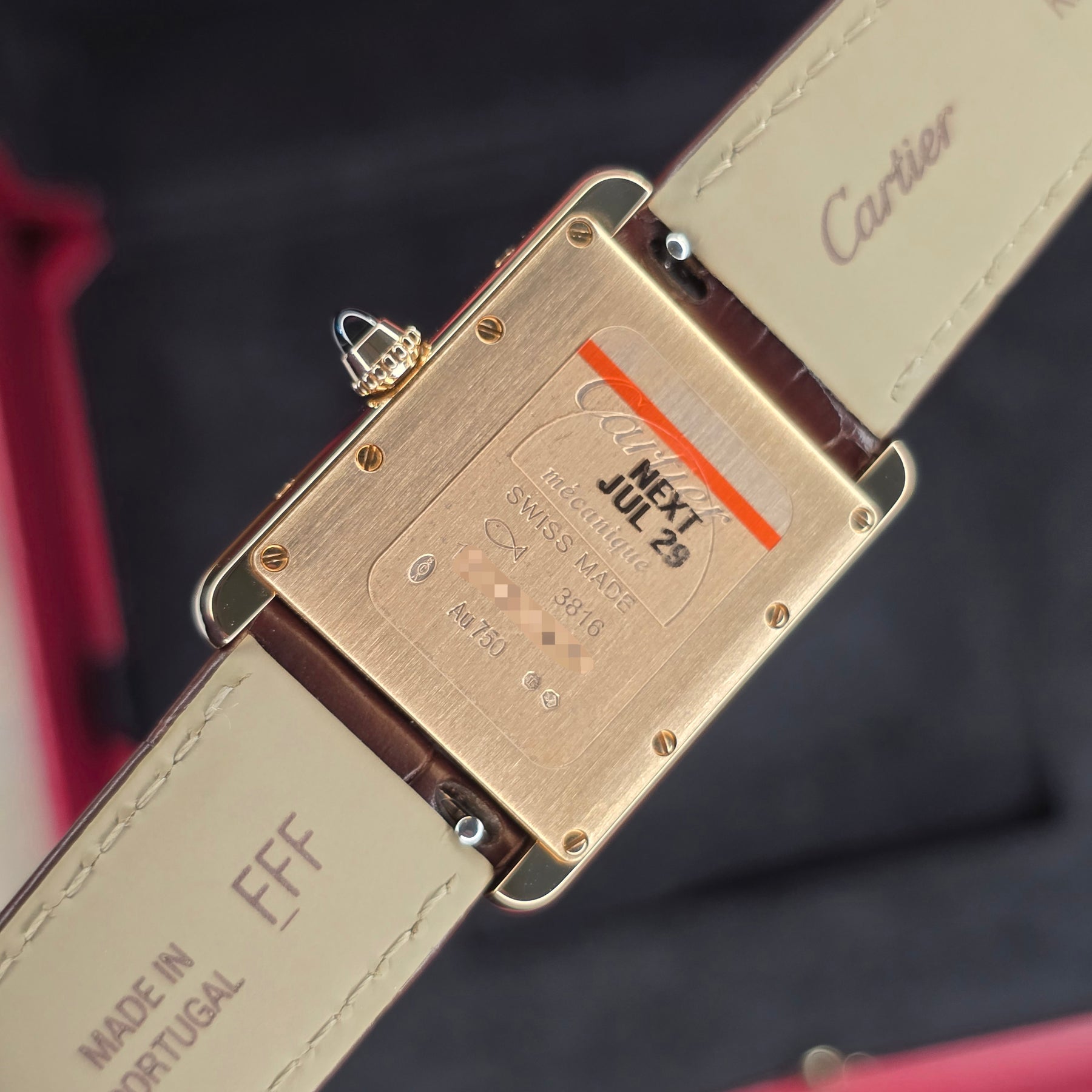 Cartier Tank Louis Cartier WGTA0011 caseback