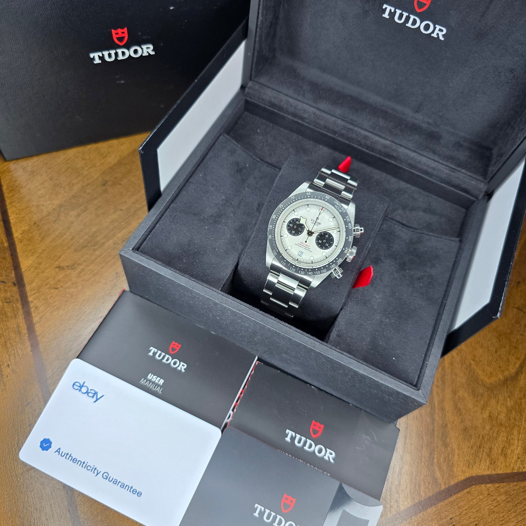 Tudor Black Bay Chrono Panda M79360N full set
