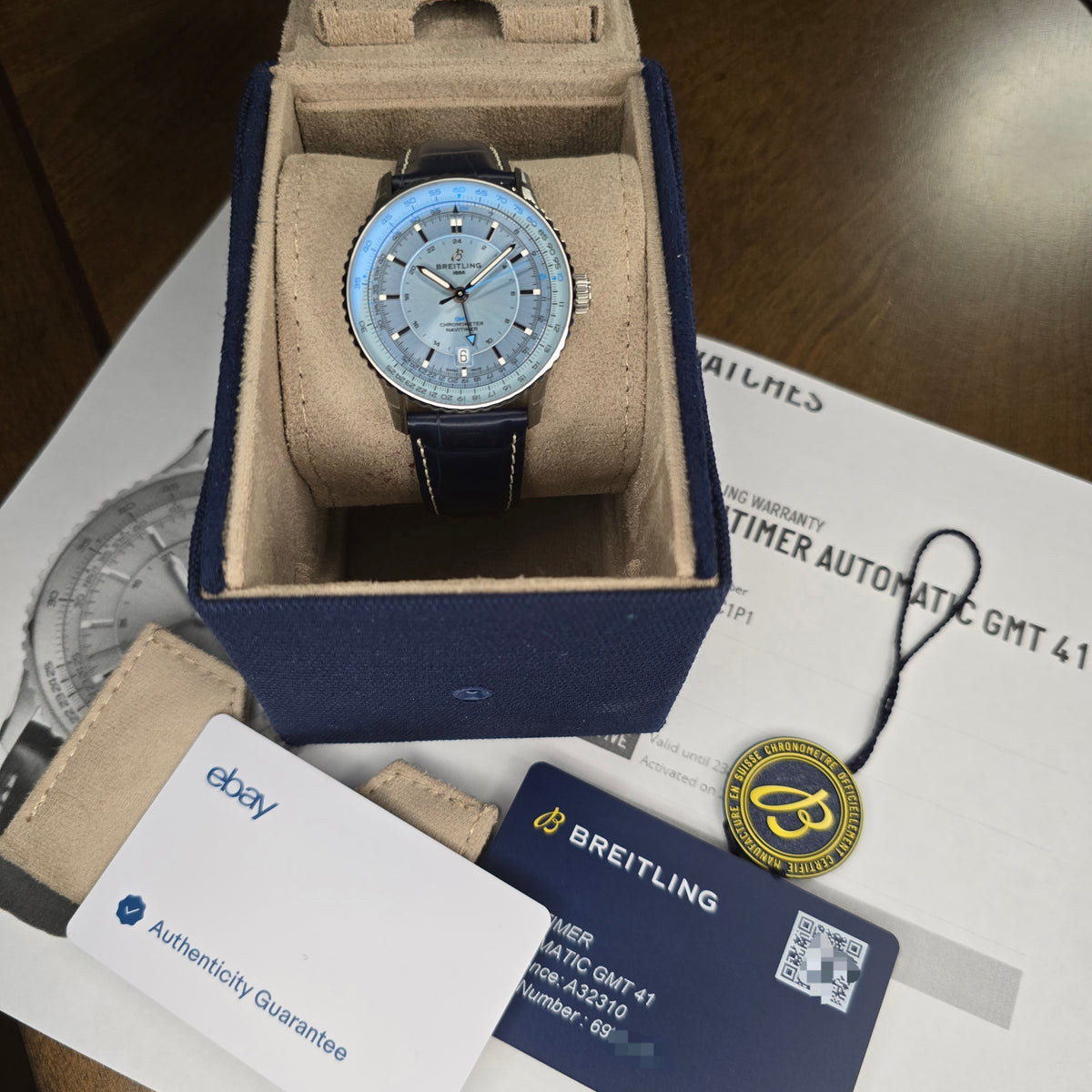 Breitling Navitimer Ice Blue A32310171C1P1 full set