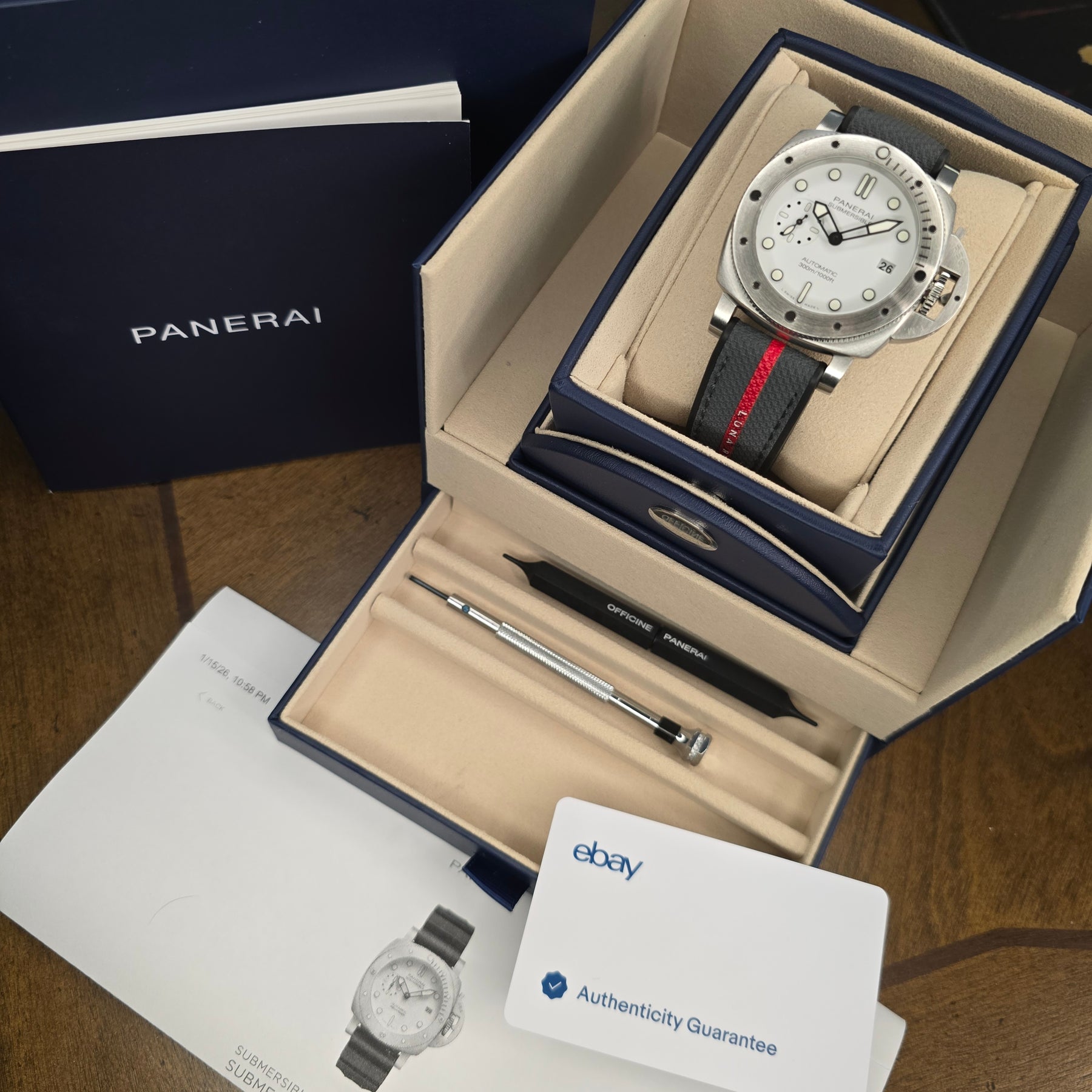 Panerai Luminor Marina Submersible PAM02223 Bianco full set